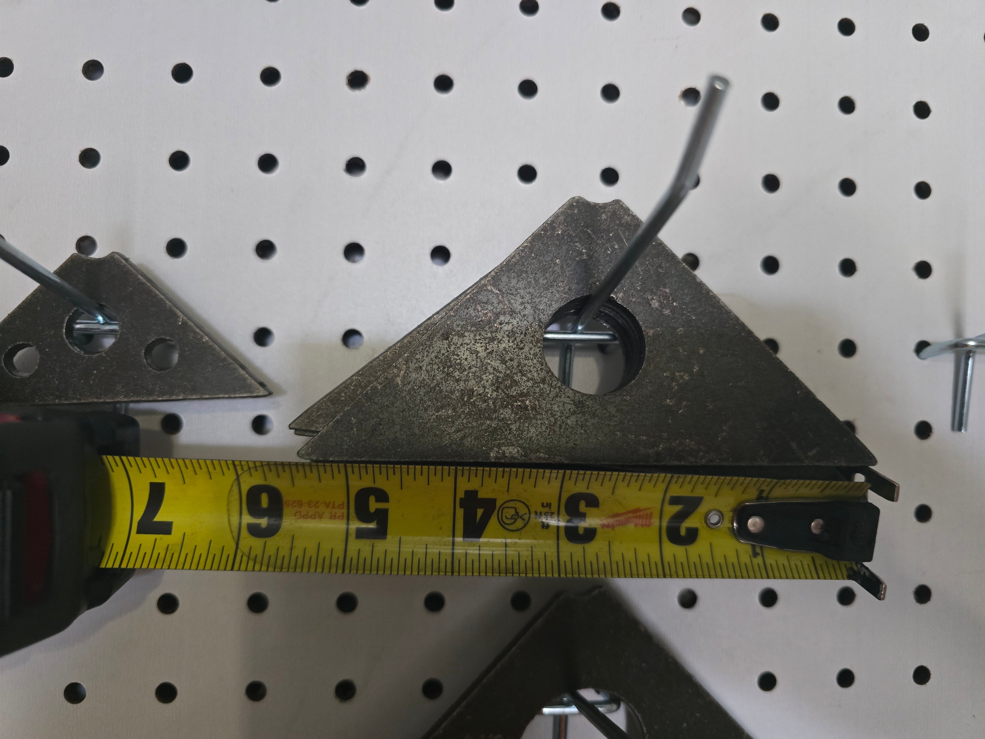 weld in gusset 1/8 thick carbon steel 5 1/2in 90°