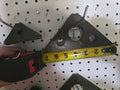 weld in gusset 1/8 thick carbon steel 7in 90°