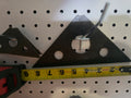 weld in gusset 1/8 thick carbon steel 8in 90°