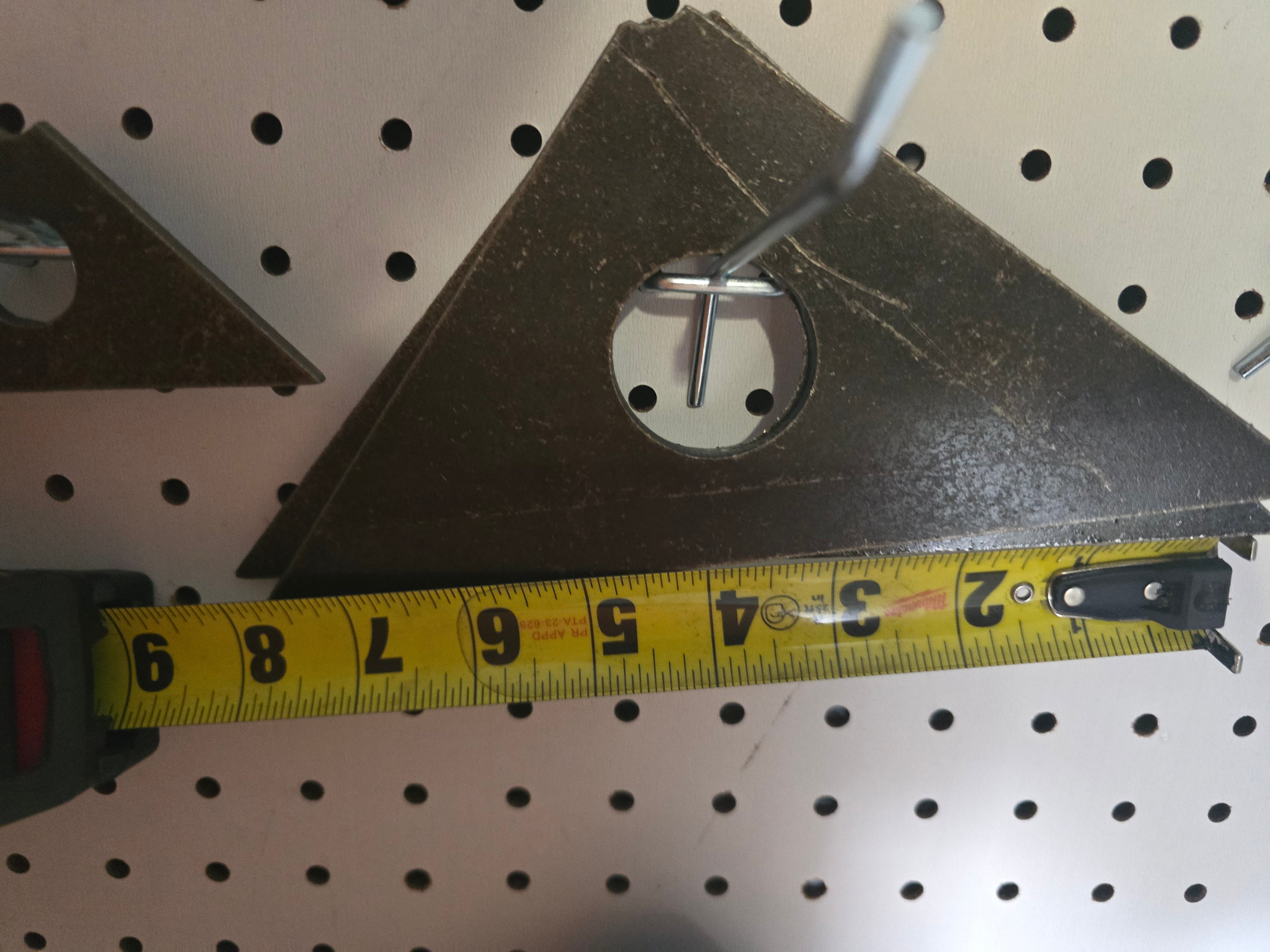 weld in gusset 1/8 thick carbon steel 8in 90°