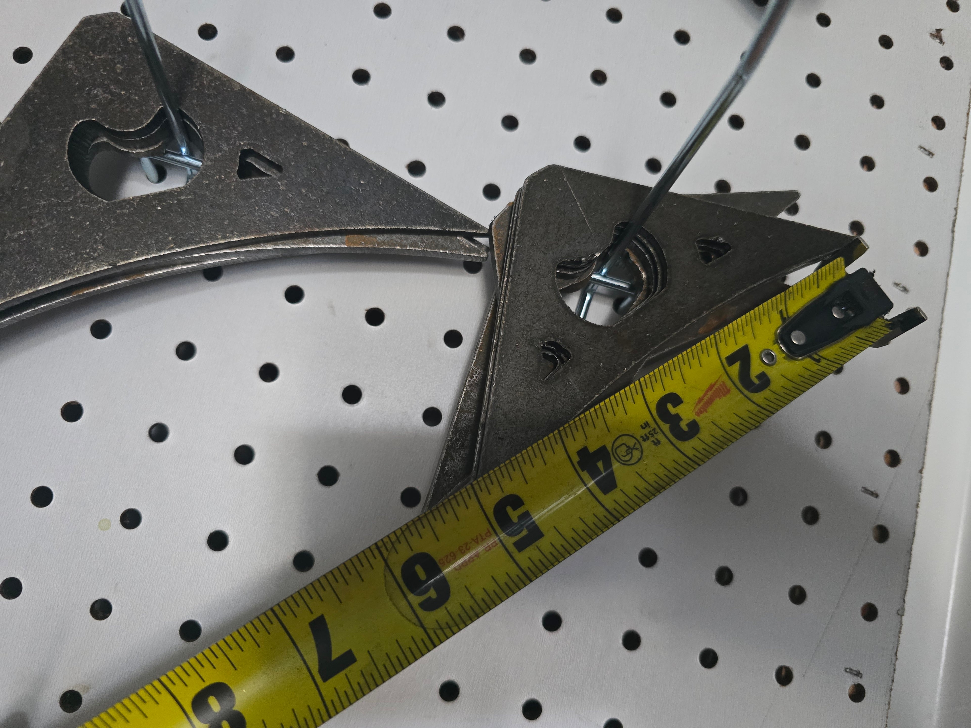 weld in gusset 1/8 thick carbon steel 5in 90°