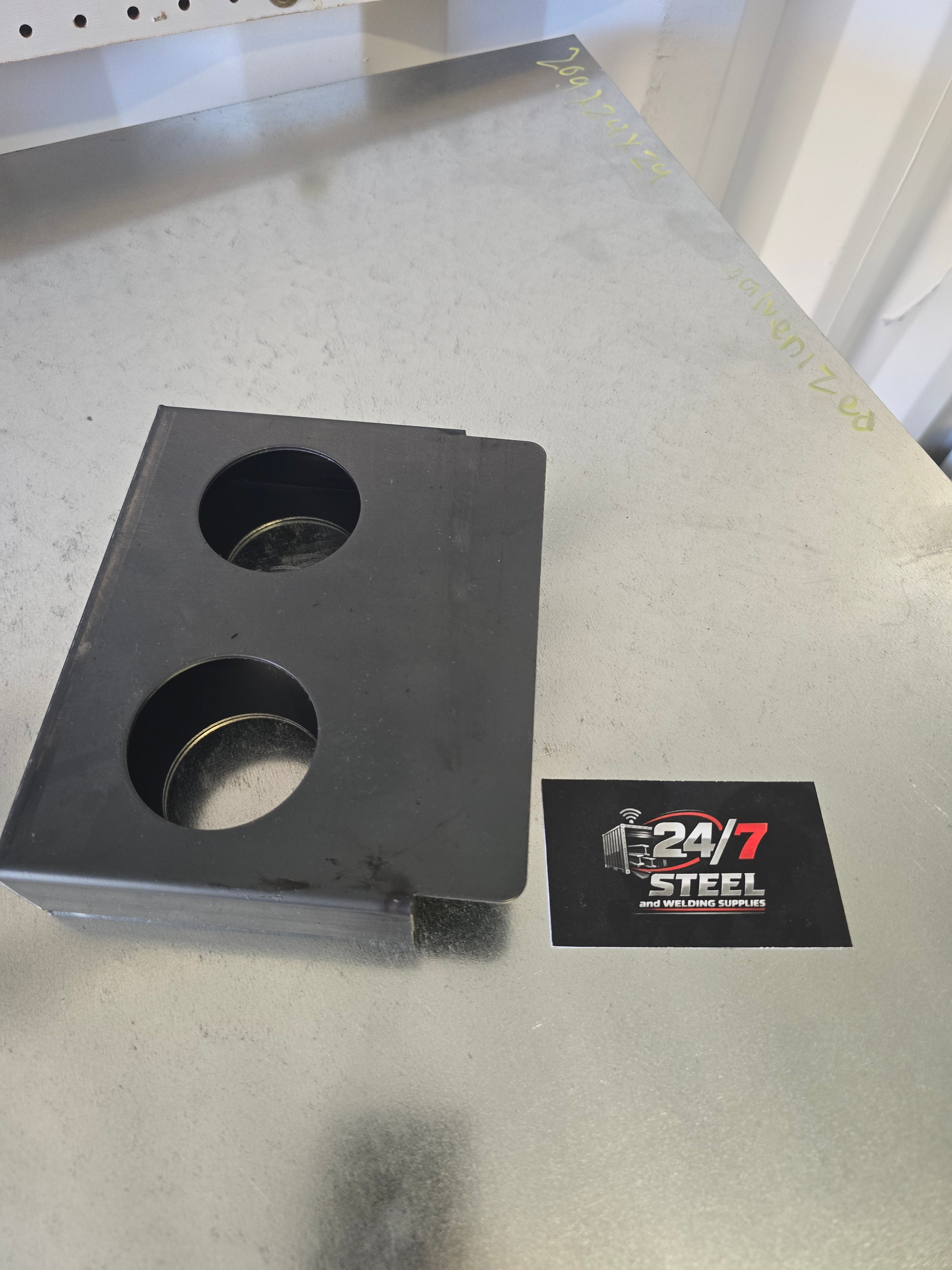 2 hole weld in lock box