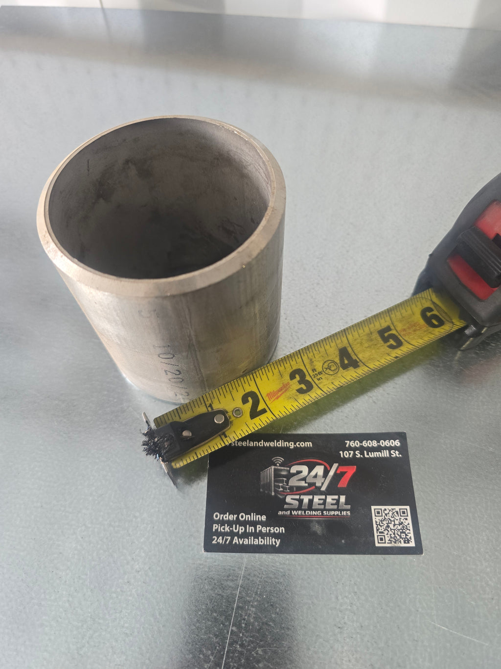 3 in ss pipe weld practice coupon