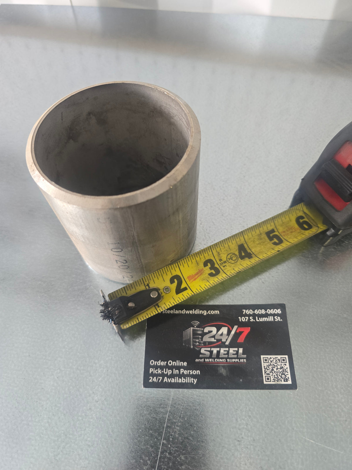 3 in ss pipe weld practice coupon