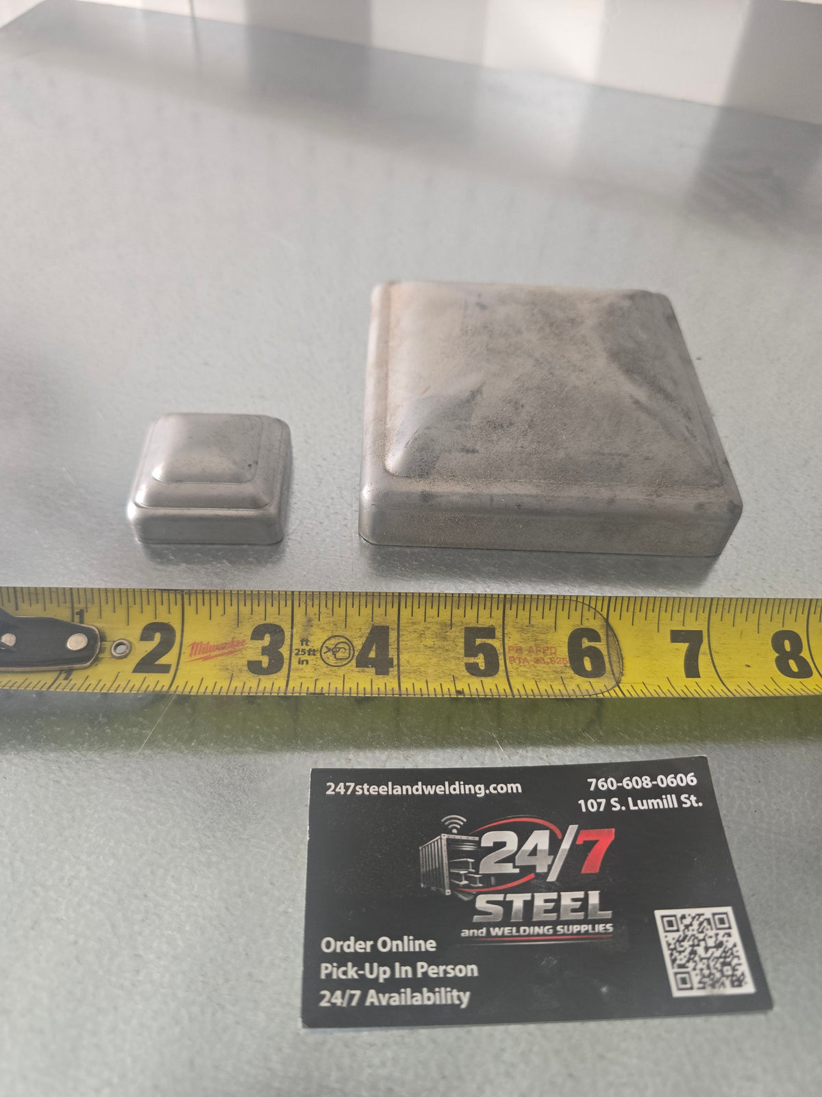 Heavy-duty steel caps