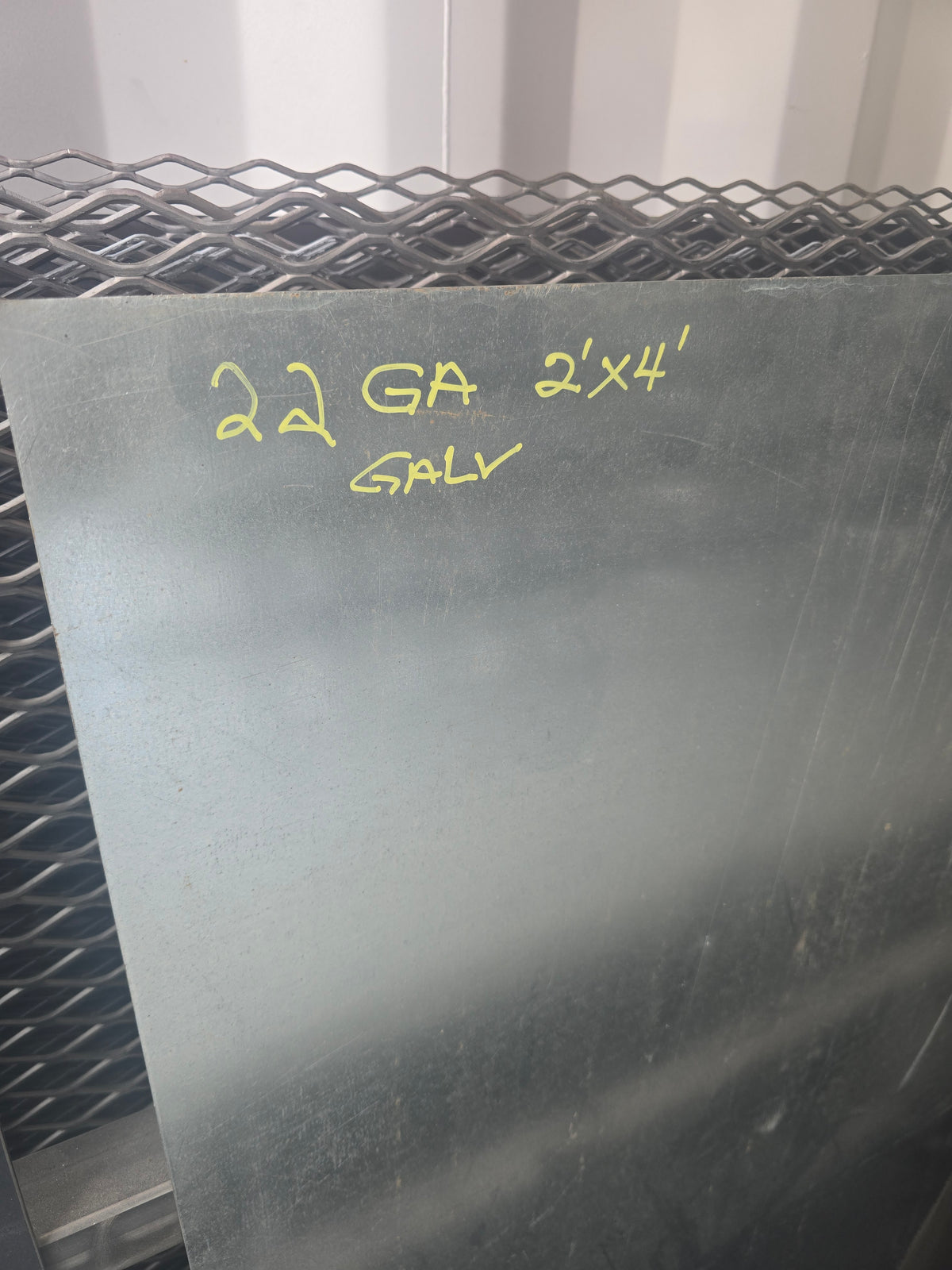 22 gage galvanized