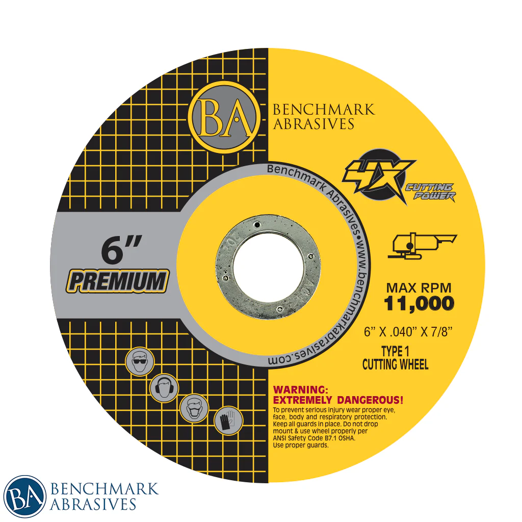 6" x .040 x 7/8" T1 High Performance 4X Ceramic Cutting Wheels