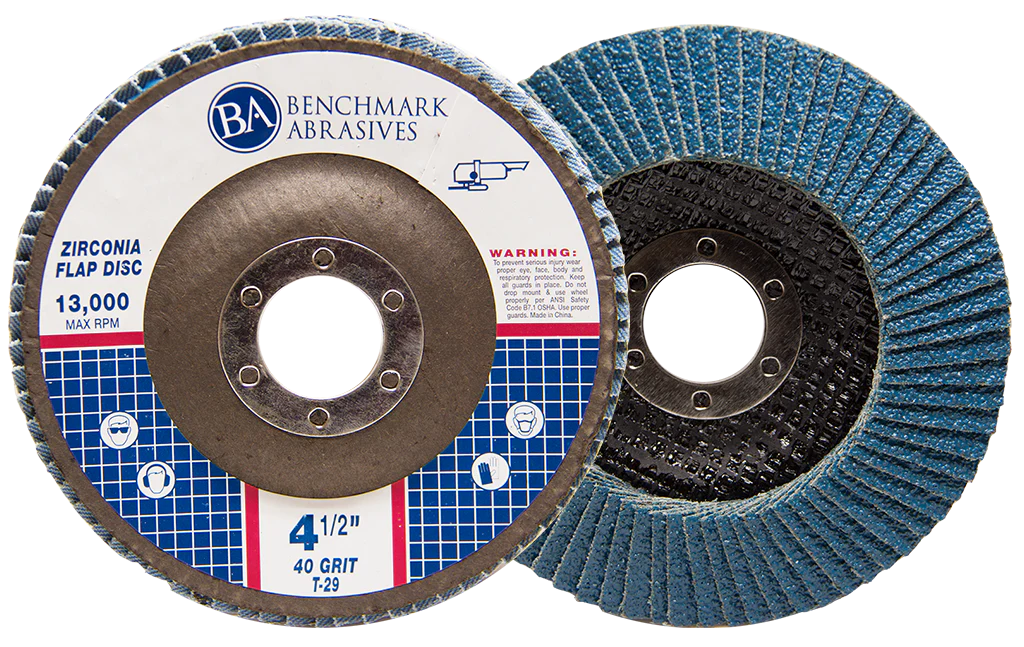 4-1/2" x 7/8" T29 (Angled Face) Zirconia Flap Disc