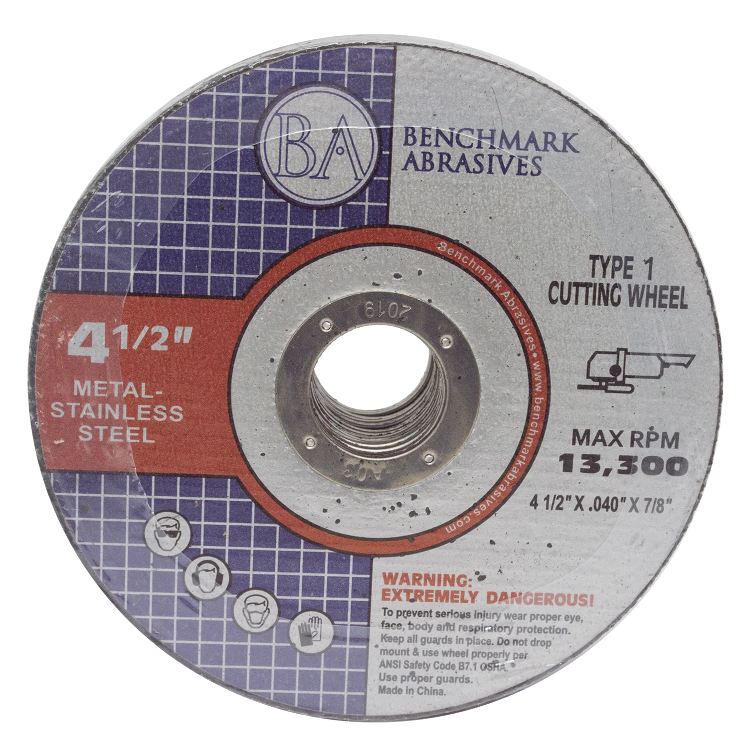 4-1/2" x .040 x 7/8" T1 Premium Thin Cut-off Wheel