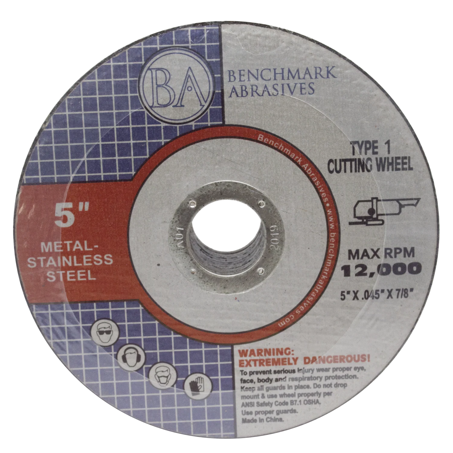5" x .045 x 7/8" T1 Premium Thin Cut-Off Wheel