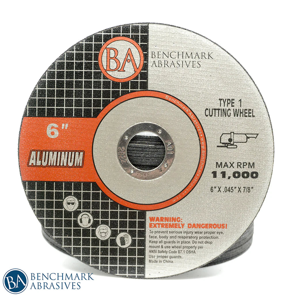 6" x .045 x 7/8" T1 Thin Cut-off Wheel for Aluminum