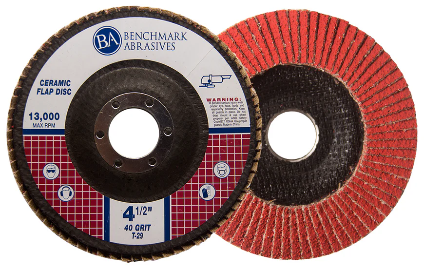 Ceramic Flap Disc 13000 rpm Click to expand 4-1/2" x 7/8" T29 Ceramic Flap Disc