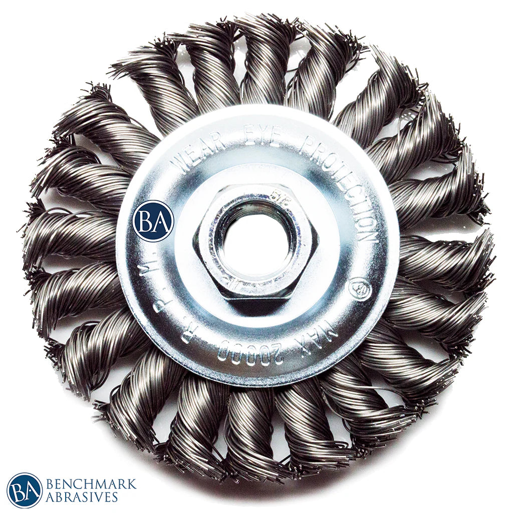 4-1/2" Standard Twist Knot Wire Wheel - Carbon Steel